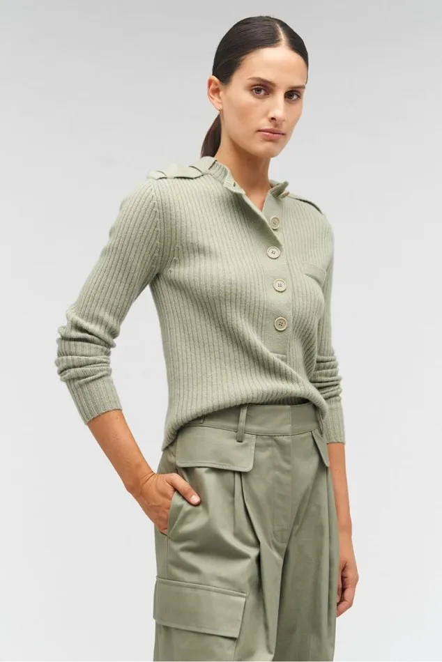 Oroton Sets Rib Henley Sage 8211 Women