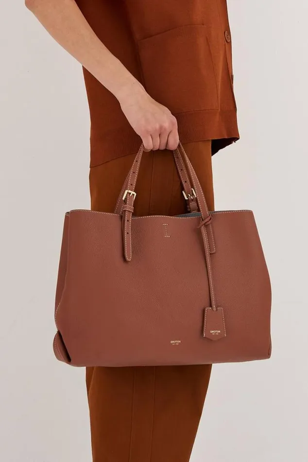 Oroton Work Margot Large Day Bag Whiskey 8211 Women