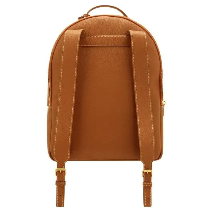Oroton Work Margot Zip Backpack Whiskey 8211 Women