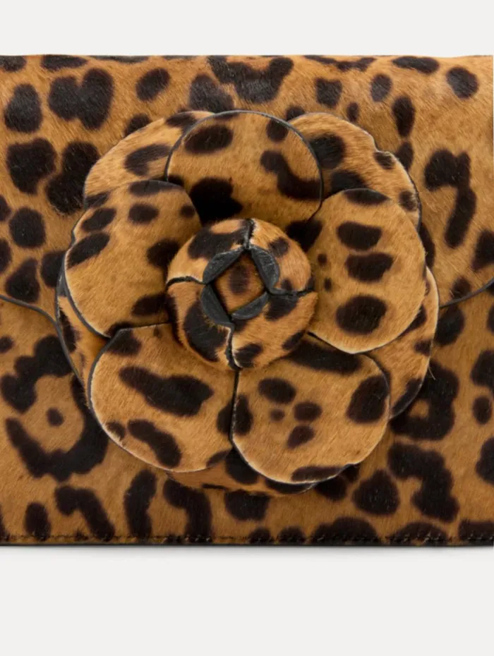 Oscar De La Renta Jaguar Printed Haircalf Mini TRO Bag Animal Women Handbags