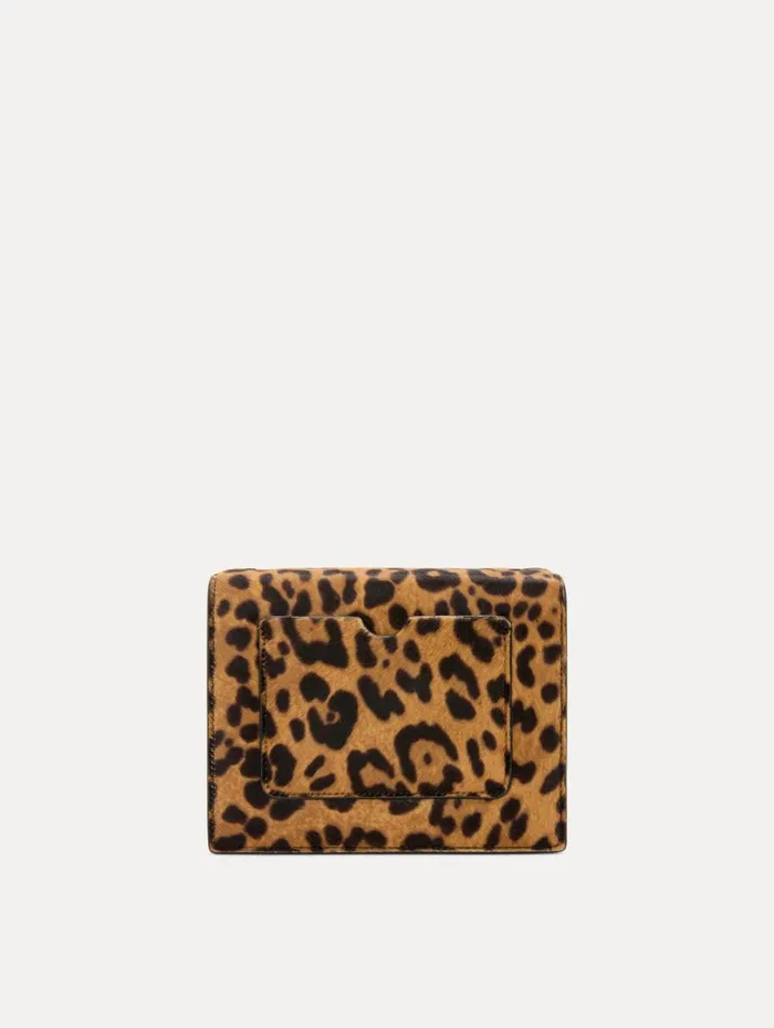 Oscar De La Renta Jaguar Printed Haircalf Mini TRO Bag Animal Women Handbags