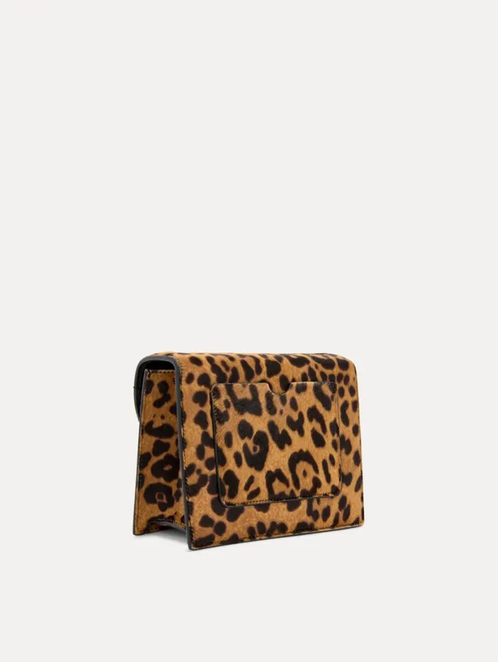 Oscar De La Renta Jaguar Printed Haircalf Mini TRO Bag Animal Women Handbags