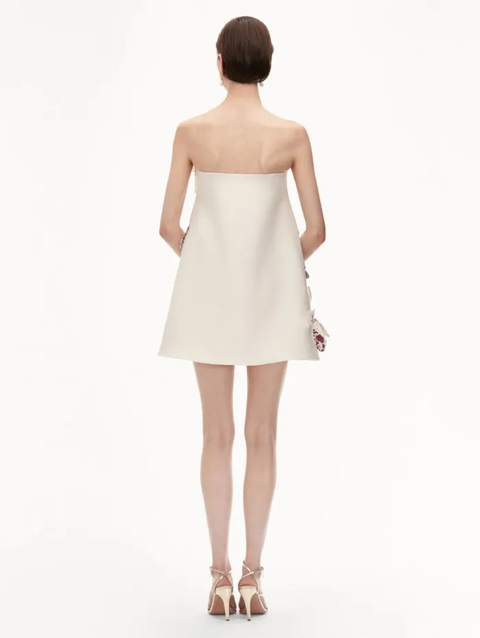Oscar De La Renta Watercolor Orchid Cocktail Dress Ivory Women Dresses Oscar De La Renta Watercolor Orchid Cocktail Dress Ivory Women Dresses