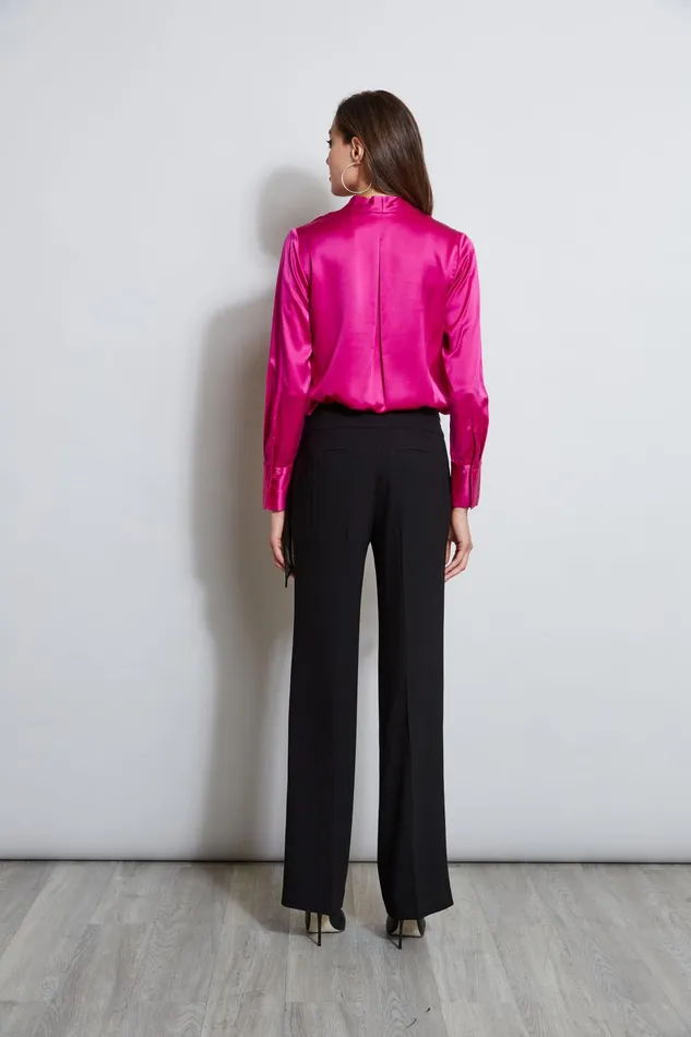 Outlet 8211 Women Bottoms Elie Tahari Crepe Side Tie Pant Black