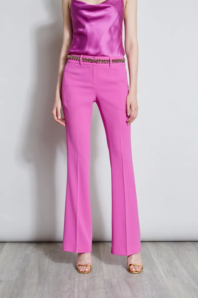 Outlet 8211 Women Bottoms Elie Tahari Fit and Flare Pant Peony