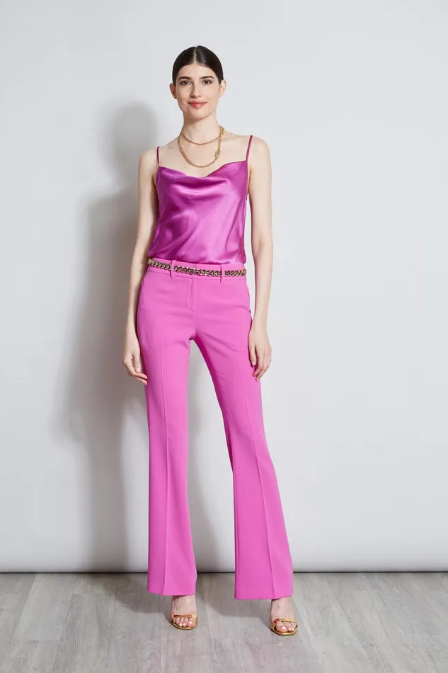 Outlet 8211 Women Bottoms Elie Tahari Fit and Flare Pant Peony