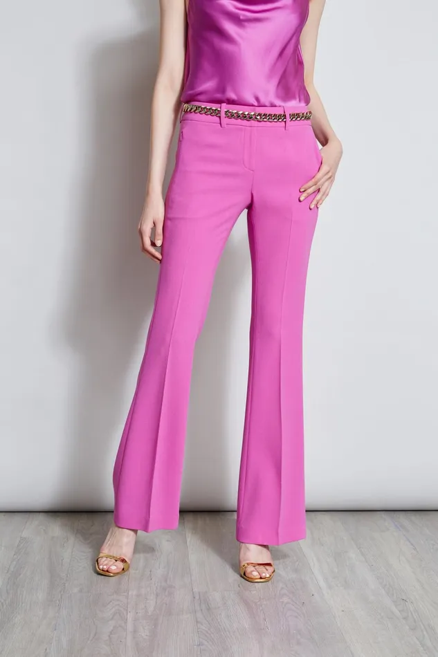 Outlet 8211 Women Bottoms Elie Tahari Fit and Flare Pant Peony