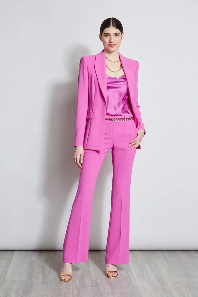 Outlet 8211 Women Bottoms Elie Tahari Fit and Flare Pant Peony