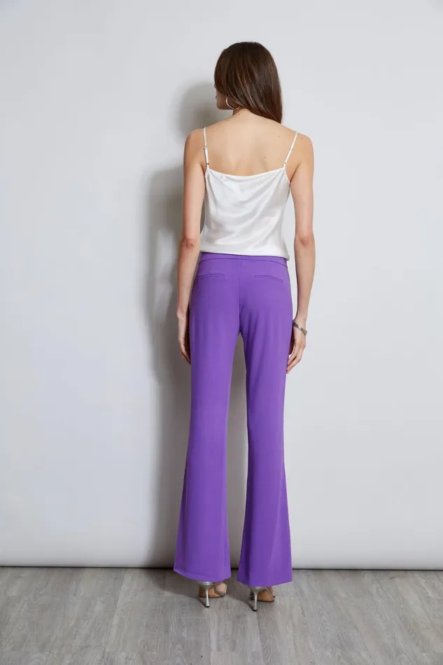 Outlet 8211 Women Bottoms Elie Tahari Lace Trim Fit and Flare Pant Violet