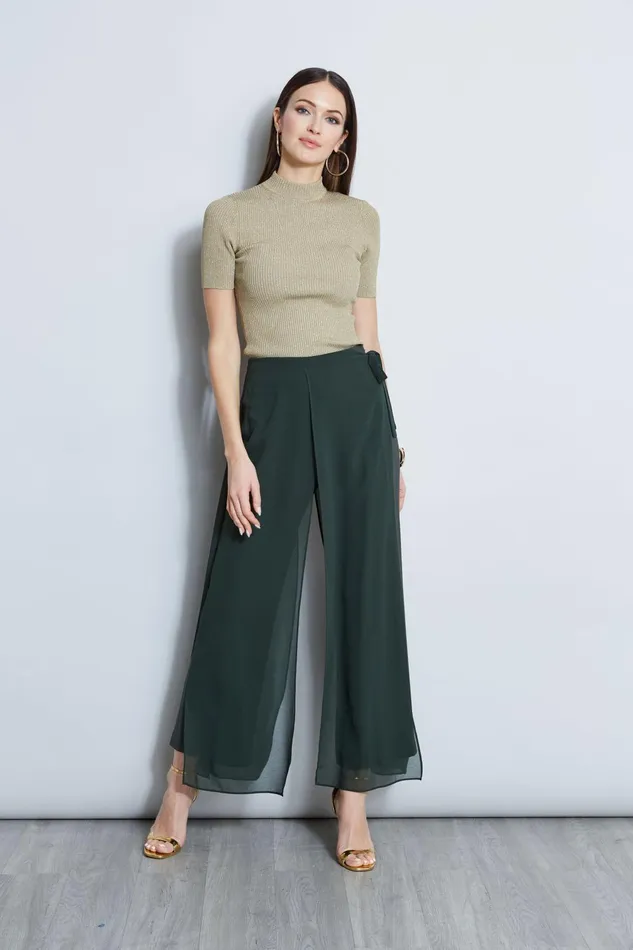 Outlet 8211 Women Bottoms Elie Tahari Overlay Pant Camouflage