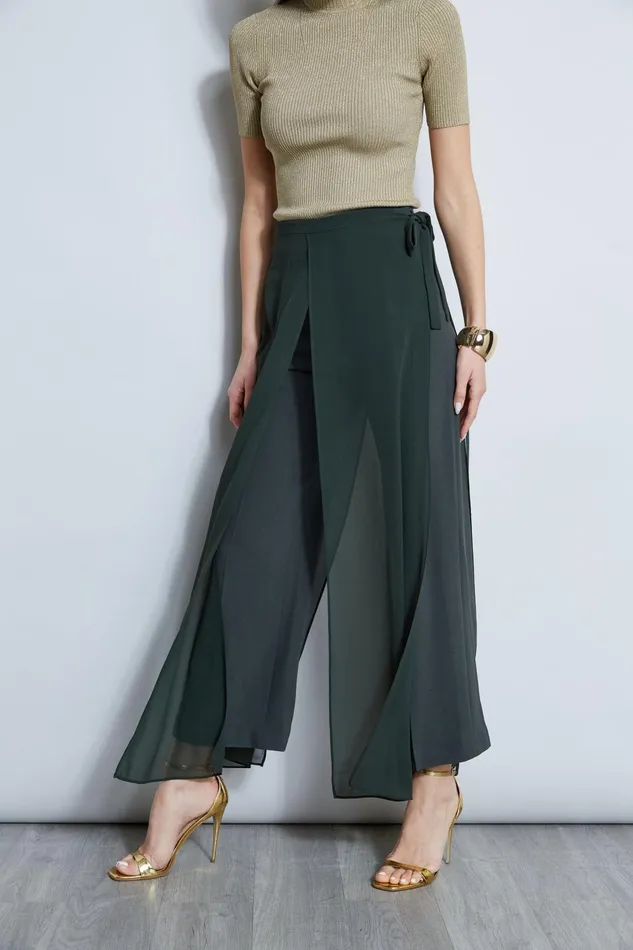 Outlet 8211 Women Bottoms Elie Tahari Overlay Pant Camouflage