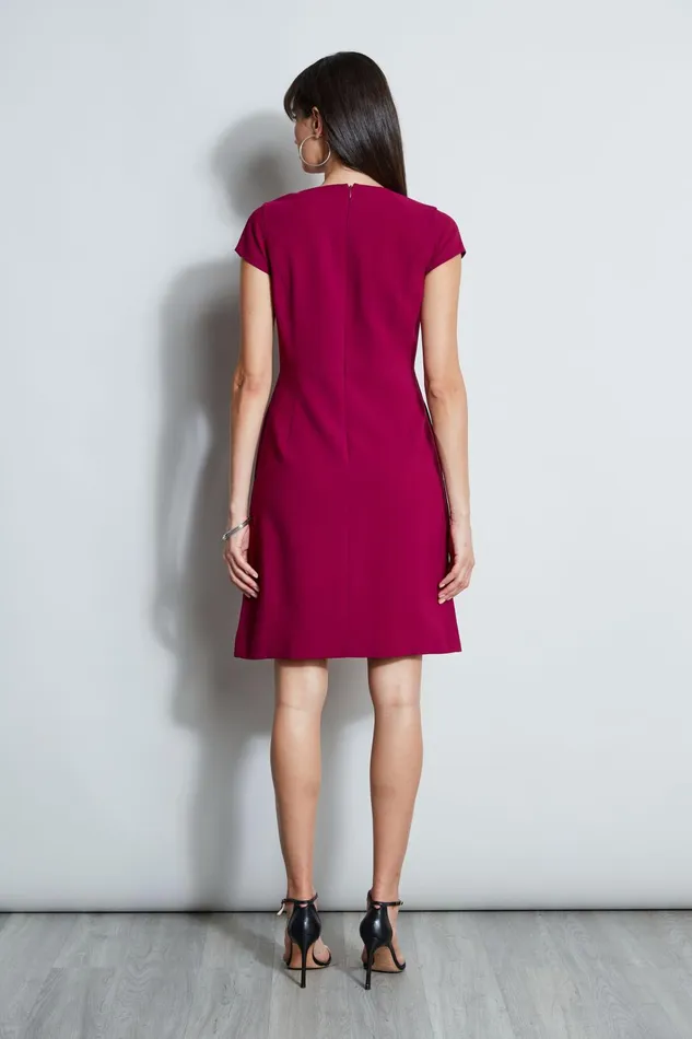Outlet 8211 Women Dresses and Jumpsuits Elie Tahari Chain Zip Dart Dress Boysenberry