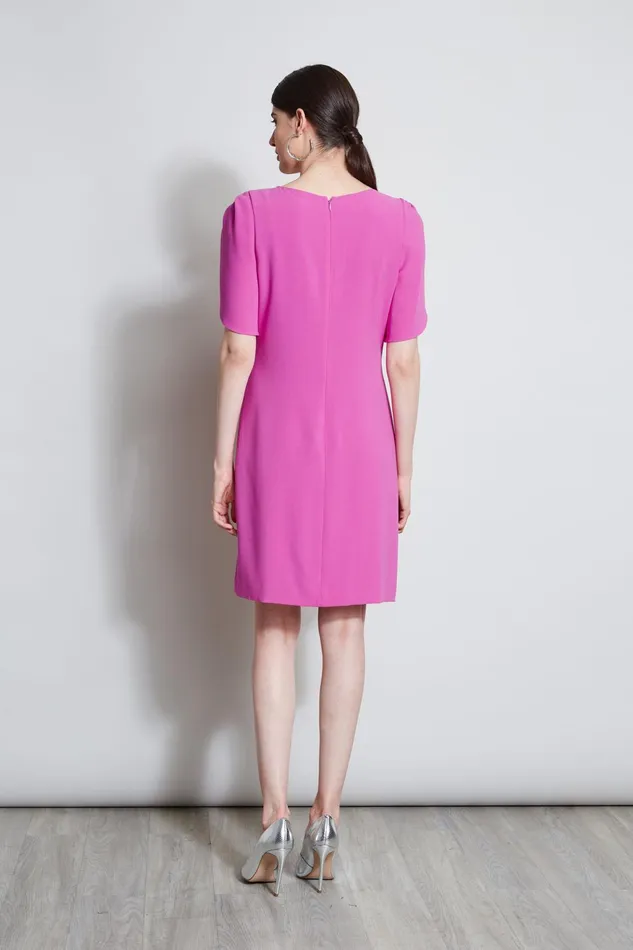 Outlet 8211 Women Dresses and Jumpsuits Elie Tahari Slit Sleeve Dress Peony