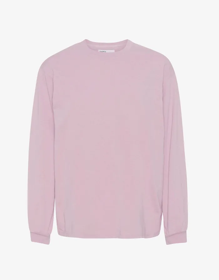 Oversized Organic LS TShirt 8211 Faded Pink TShirts Colorfulstandard Women