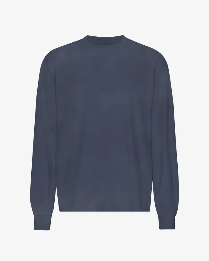 Oversized Organic LS TShirt 8211 Neptune Blue TShirts Colorfulstandard Men