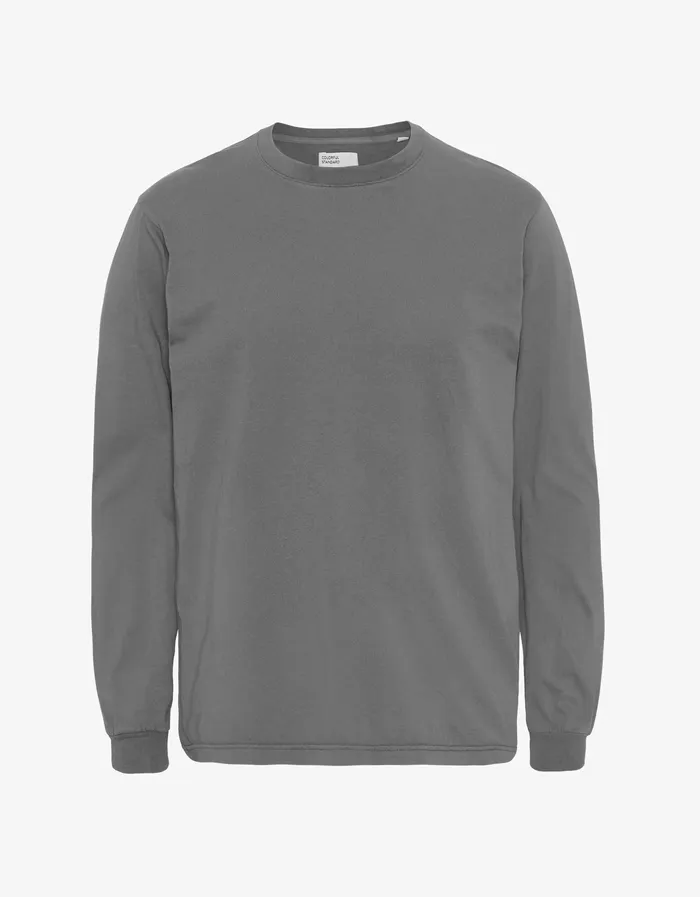 Oversized Organic LS TShirt 8211 Storm Grey TShirts Colorfulstandard Men