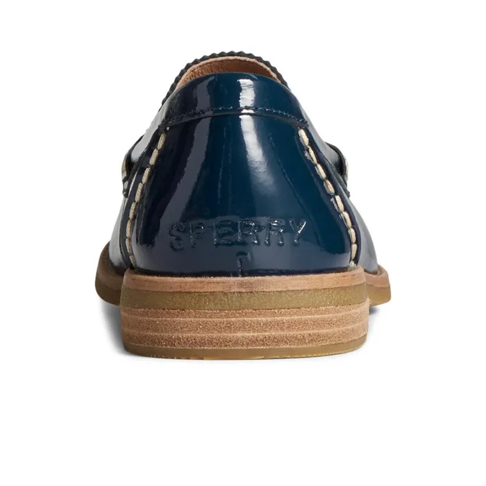 Oxfords and Loafers Women Sperry Seaport Penny Leather Loafer Navy