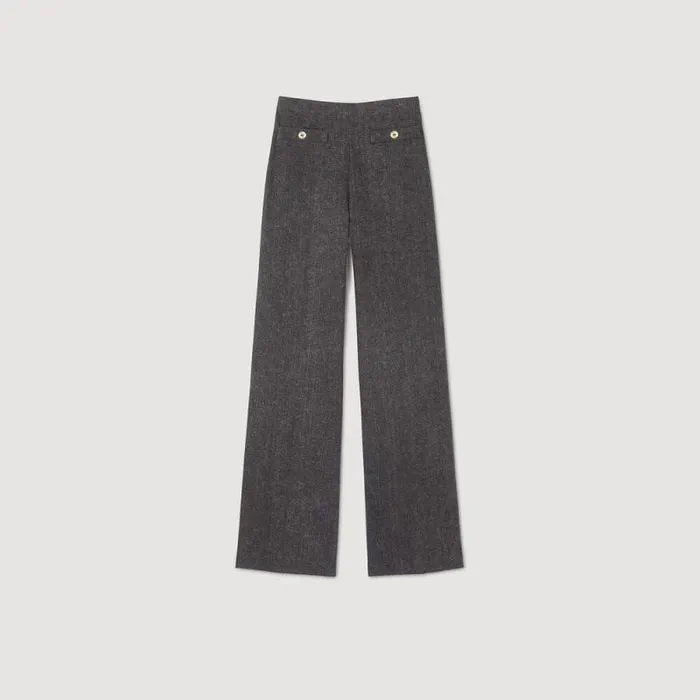 Pants and Shorts Women SANDRO Highrise Jeans Grey