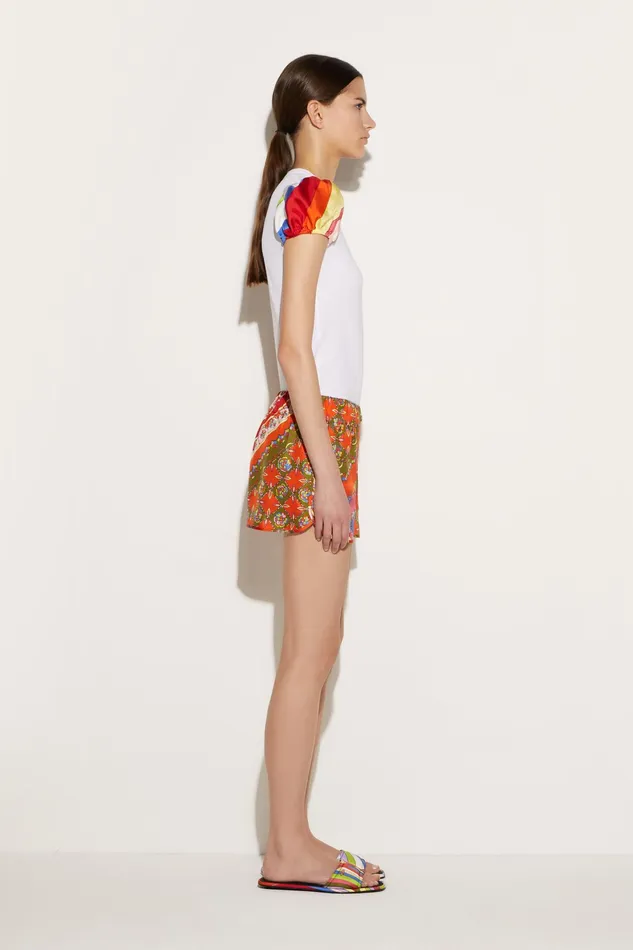 Pants And Shorts Women PUCCI FestaPrint SilkTwill Shorts