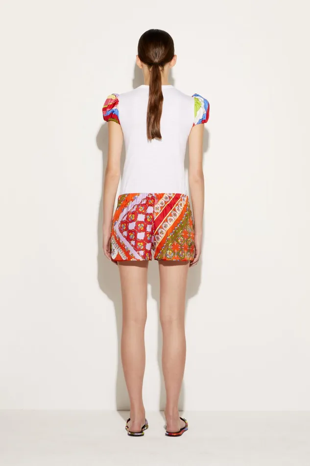 Pants And Shorts Women PUCCI FestaPrint SilkTwill Shorts
