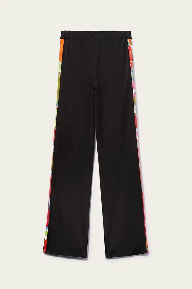 Pants And Shorts Women PUCCI Iride And OrchideePrint Trousers