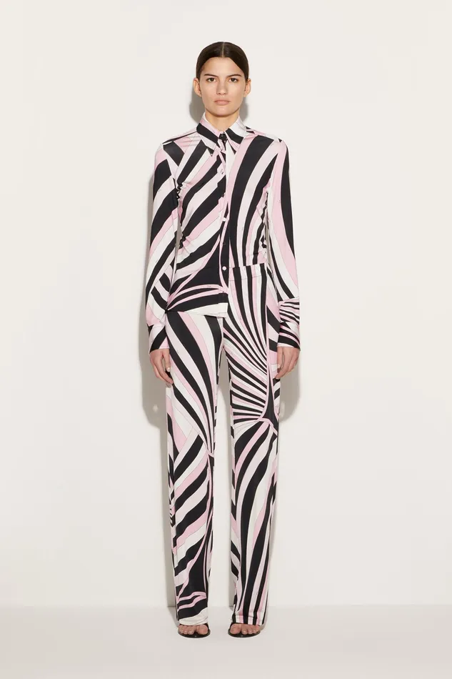 Pants And Shorts Women PUCCI IridePrint Trousers