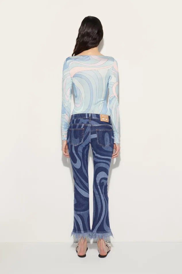 Pants And Shorts Women PUCCI MarmoPrint Jeans