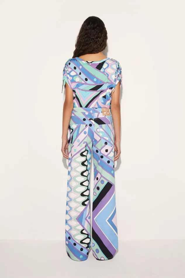 Pants And Shorts Women PUCCI VivaraPrint WideLeg Trousers