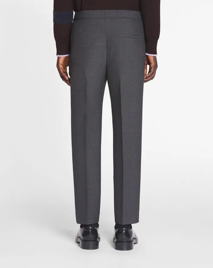 Pants With An Elastic Waistband Anthracite Men Lanvin Pants and Shorts Pants With An Elastic Waistband Anthracite Men Lanvin Pants and Shorts