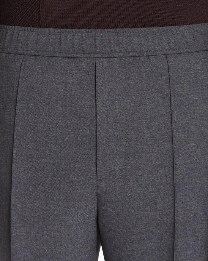 Pants With An Elastic Waistband Anthracite Men Lanvin Pants and Shorts Pants With An Elastic Waistband Anthracite Men Lanvin Pants and Shorts