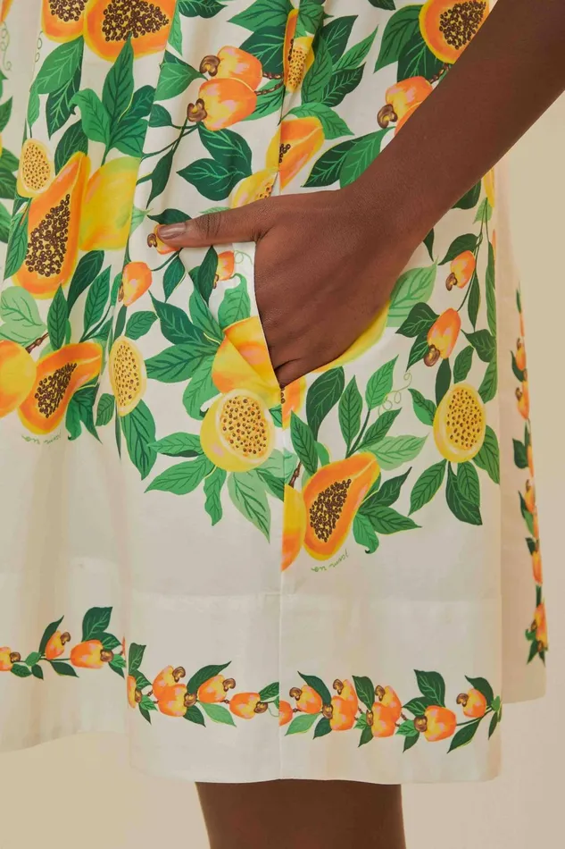 Papaya Salad Scarf Mini Dress Women Farm Rio Mini Dresses