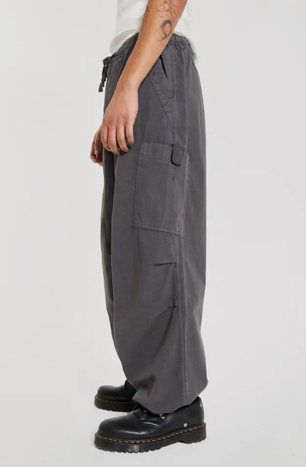 Parachute Pants Men Jaded London Vintage Grey Parachute Cargo Pants
