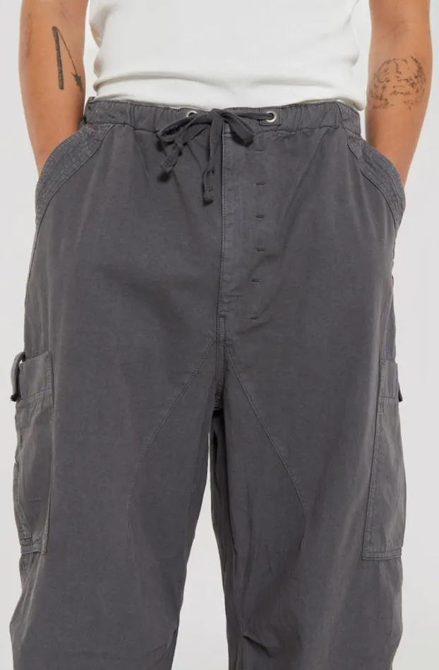 Parachute Pants Men Jaded London Vintage Grey Parachute Cargo Pants