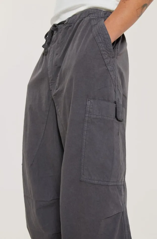 Parachute Pants Men Jaded London Vintage Grey Parachute Cargo Pants