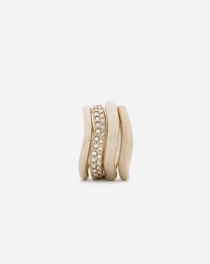 Partition By Lanvin Ring Goldcrystal Women Lanvin Jewelry