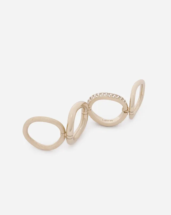 Partition By Lanvin Ring Goldcrystal Women Lanvin Jewelry