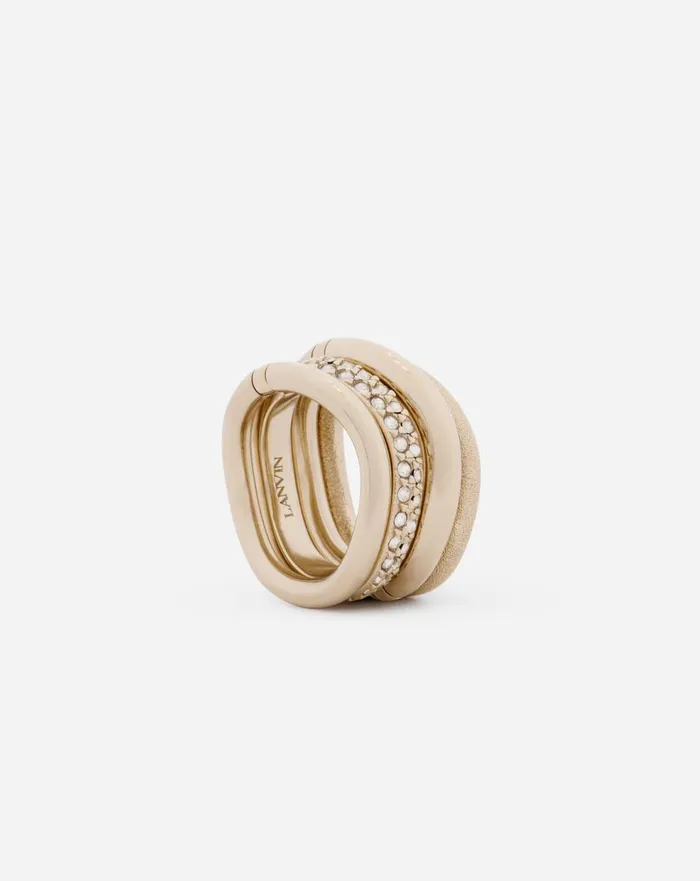 Partition By Lanvin Ring Goldcrystal Women Lanvin Jewelry