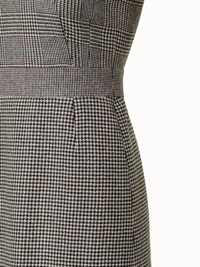 Pattern Mix Cashmere Sheath Dress Greigeblack Women Akris Dresses