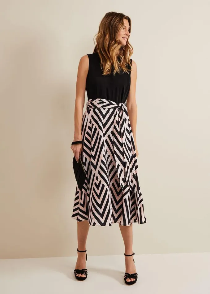 Phase Eight Alora Print Midi Dress Multicoloured Women Dresses