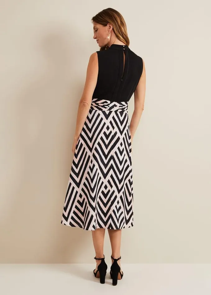 Phase Eight Alora Print Midi Dress Multicoloured Women Dresses