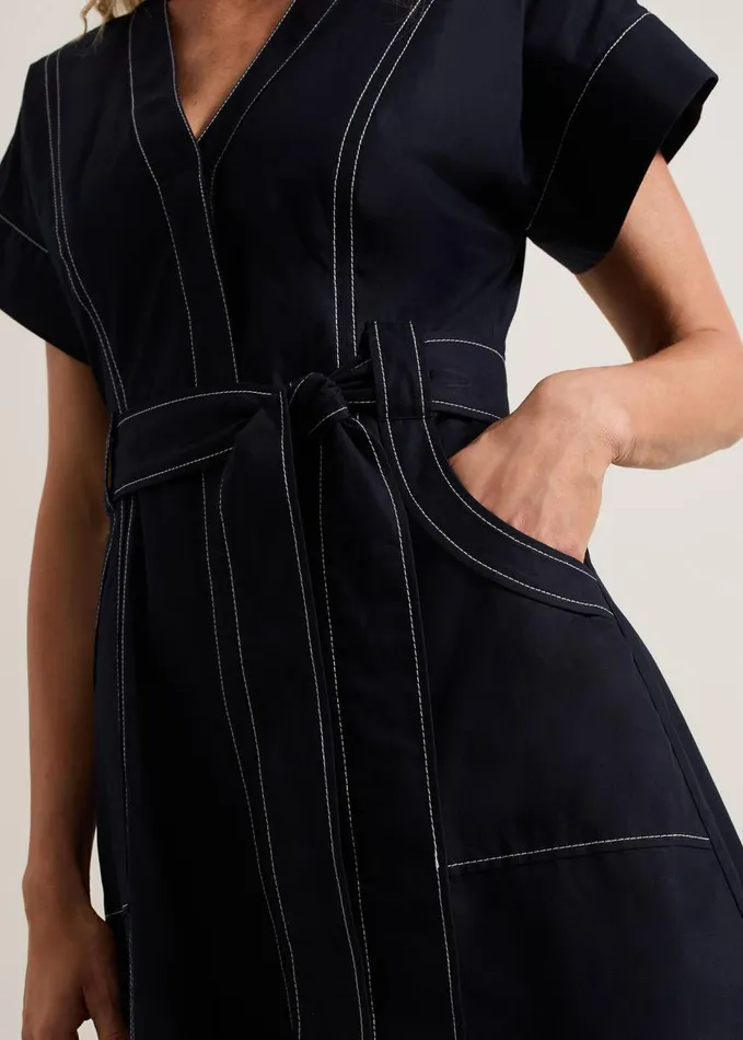 Phase Eight Annalie Navy Utility Midi Dress Navy Women Dresses