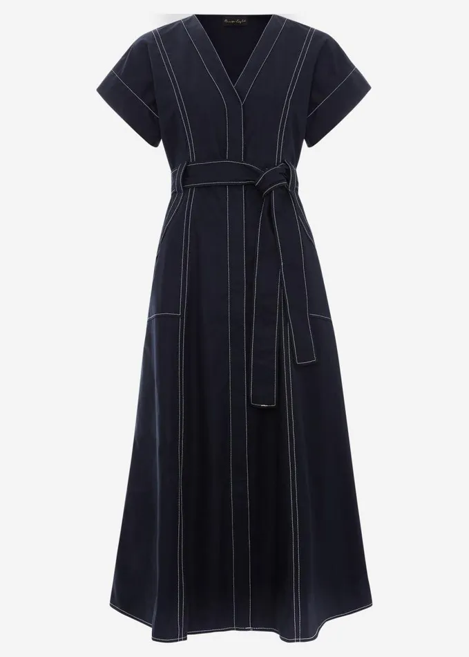 Phase Eight Annalie Navy Utility Midi Dress Navy Women Dresses