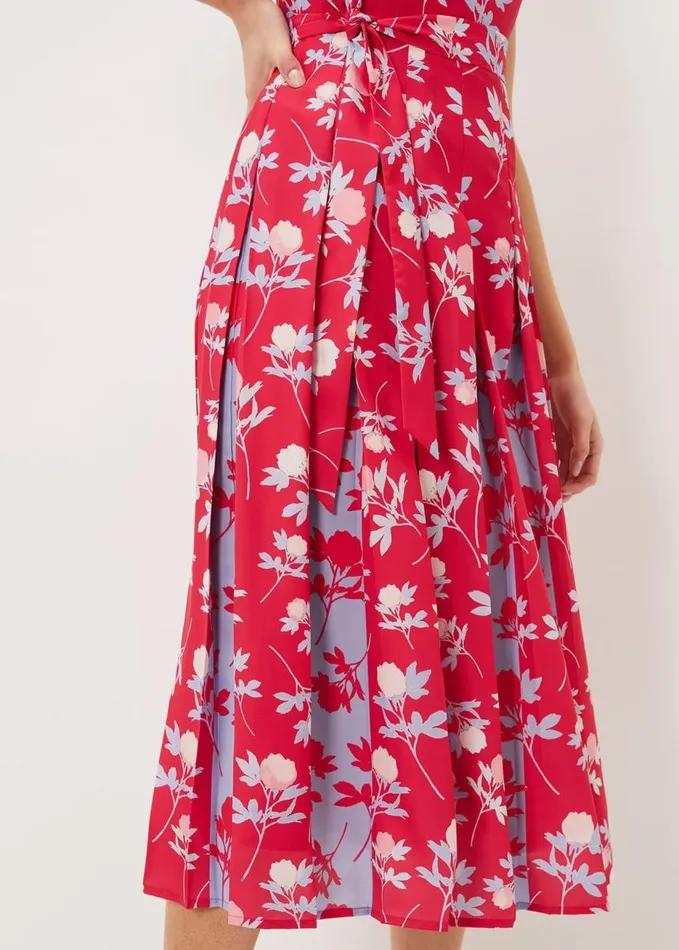 Phase Eight Antonella Print Fit And Flare Dress Lipstickpale Blue Women Dresses