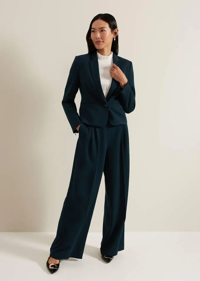 Phase Eight Arabella Crop Blazer Green Women Coats