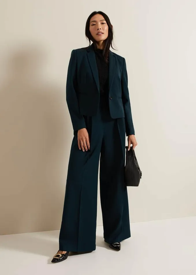Phase Eight Arabella Crop Blazer Green Women Coats