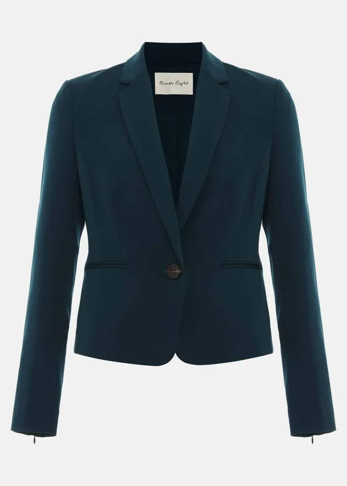 Phase Eight Arabella Crop Blazer Green Women Coats