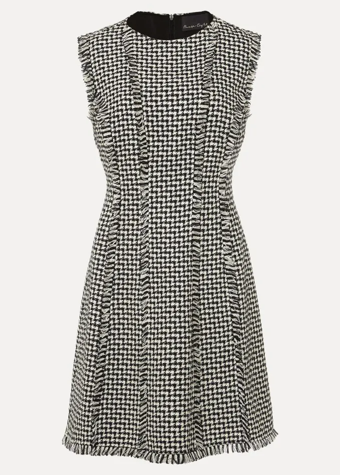Phase Eight Arie Tweed Mini Dress Blackwhite Women Dresses
