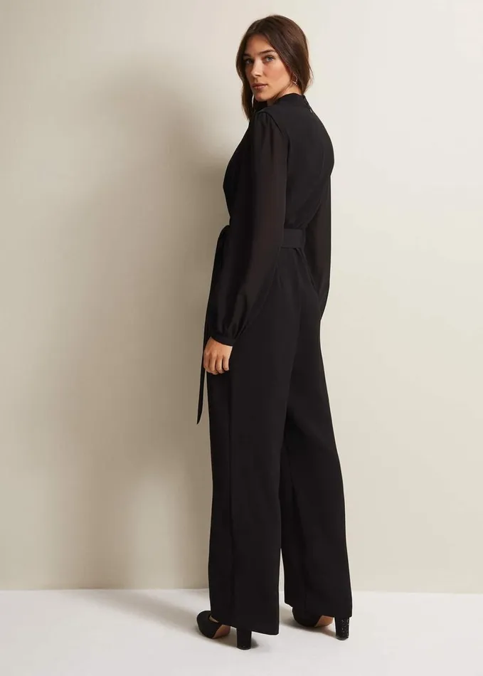 Phase Eight Audrey Black Wide Leg Jumpsuit Black Women Dresses