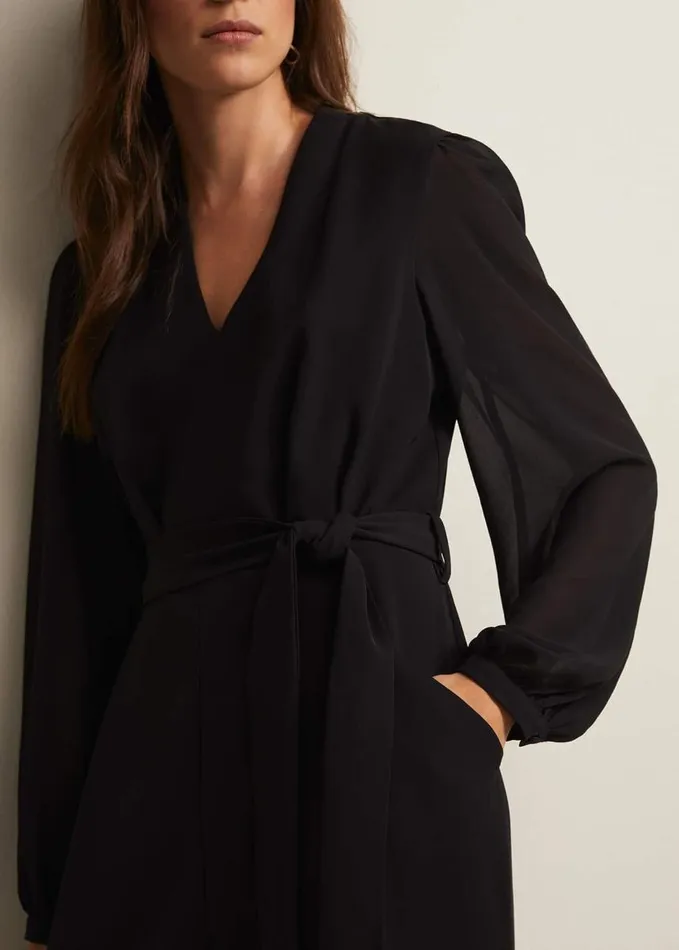 Phase Eight Audrey Black Wide Leg Jumpsuit Black Women Dresses