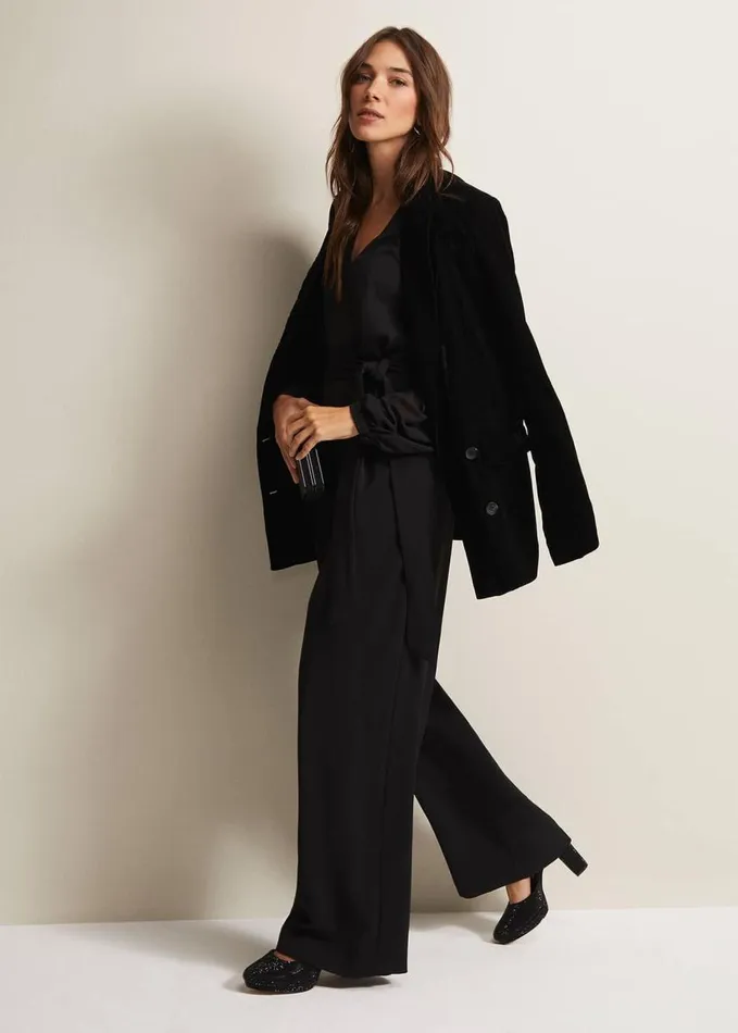 Phase Eight Audrey Black Wide Leg Jumpsuit Black Women Dresses